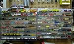 This was a display I had up at work for my boss' little boy---He loved trucks & trains---He is also a Stage 4 Neuroblastoma survivor---I called him * Iron Man *---A real fighter---Hard to tell from the pic, but there's Tyco Turbo Trains & US-1 trucks, Aurora Postage Stamp N Gauge trains & buses and Big Ryder trucks, some *Cars* franchise vehicles and some AJ's vehicles, etc.