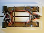 1105 
Second build using 0.010 brass sheet backed with 0.047 wire; the H on the 1104 was cut out on this chassis; anglewinder drive.