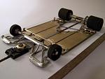 1208 
Ret-ro rules anglewinder version of the 1205 chassis; all-wire frame with suspended brass pans and plates.