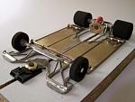 1209 
Ret-ro rules in-line version of the 1205 chassis; all-wire frame with suspended brass pans and plates.