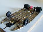 1110-C 
Ret-ro in-line chassis using 0.010 brass plate backed with 0.047 wire, adaptable to custom fit a particular body. Torsional side pans and a...